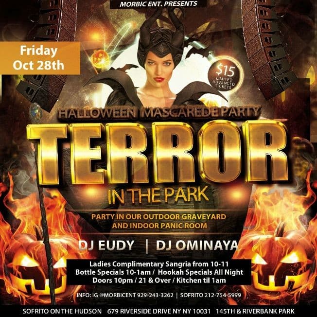 Event - Halloween Slaughter House Terror In The Park At Sofrito On The Hudson - New York, New York - October 28, 2016 | concert tickets