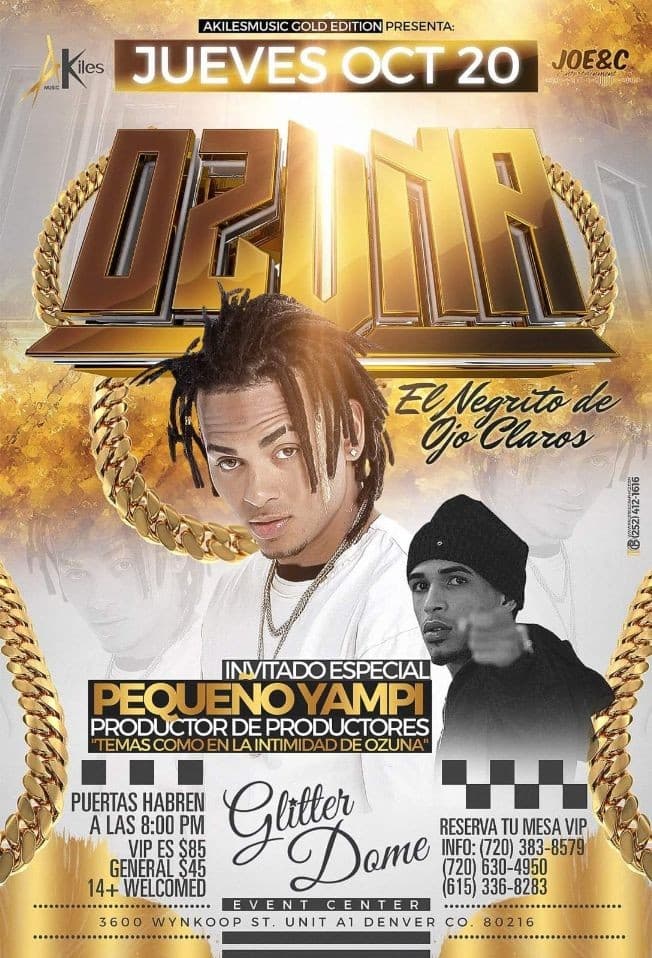 Event - Ozuna Concert - Denver, Colorado - October 20, 2016 | concert tickets