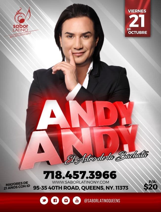 Event - Andy Andy en concierto - Queens, New York - October 21, 2016 | concert tickets