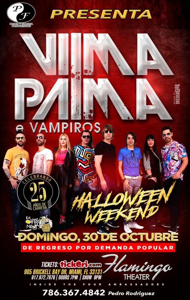 Event - Vilma Palma e Vampiros en concierto - Miami, Florida - October 30, 2016 | concert tickets