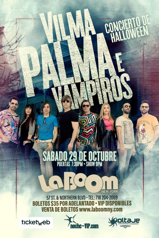 Event - Vilma Palma E Vampiros en concierto - Queens, New York - October 29, 2016 | concert tickets