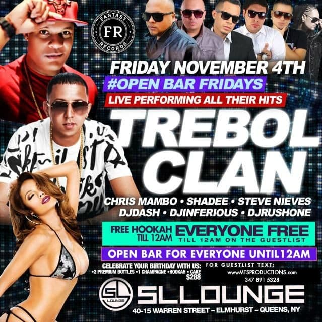 Event - Trebol Clan Live at Sl lounge - Queens, New York - 4 de noviembre de 2016 | concert tickets