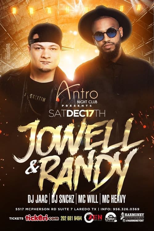 Event - Jowell y Randy in Laredo - Laredo, Texas - December 17, 2016 | concert tickets