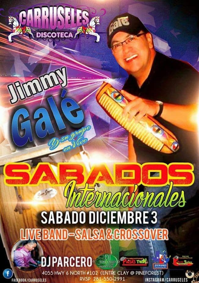 Event - Jimmy Gale y Su Grupo en concierto - Houston, Texas - December 3, 2016 | concert tickets