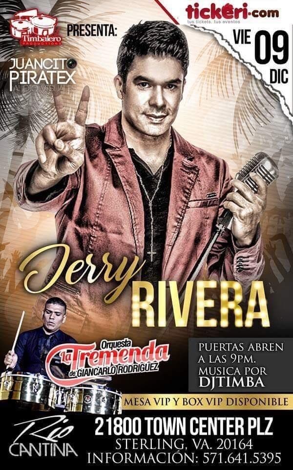 Event - Jerry Rivera - Sterling, Virginia - December 9, 2016 | concert tickets