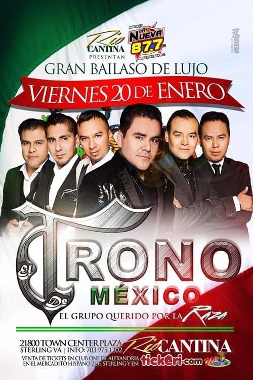 Event - El Trono de Mexico en concierto - Sterling, Virginia - January 20, 2017 | concert tickets