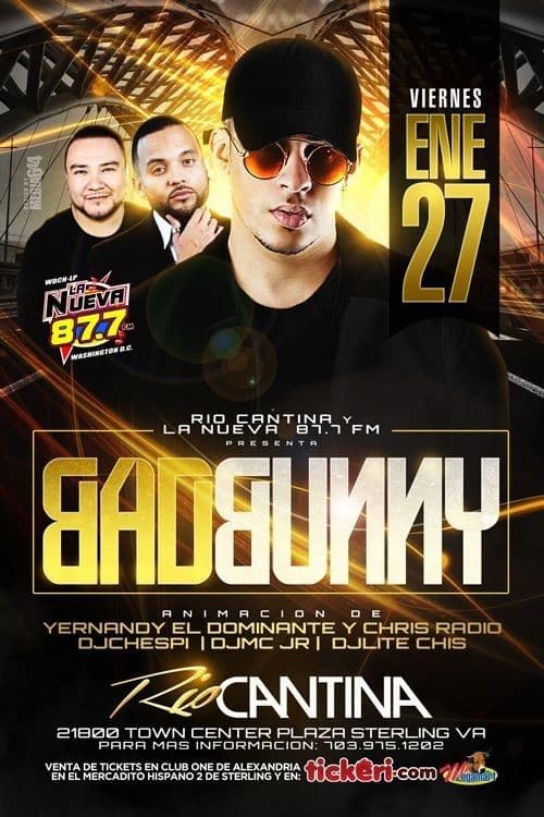 Event - Bad Bunny Live in concert - Sterling, Virginia - January 27, 2017 | concert tickets