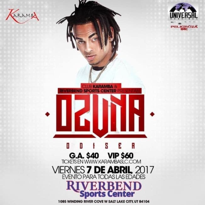 Event - Ozuna Live in concert - Salt Lake City, Utah - April 7, 2017 | concert tickets