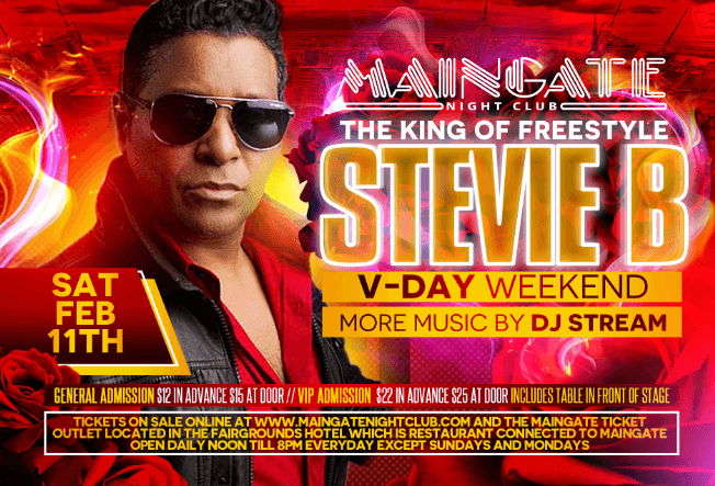 Event - Stevie B "The King of Freestyle" V-day Weekend - Allentown, Pennsylvania - February 11, 2017 | concert tickets