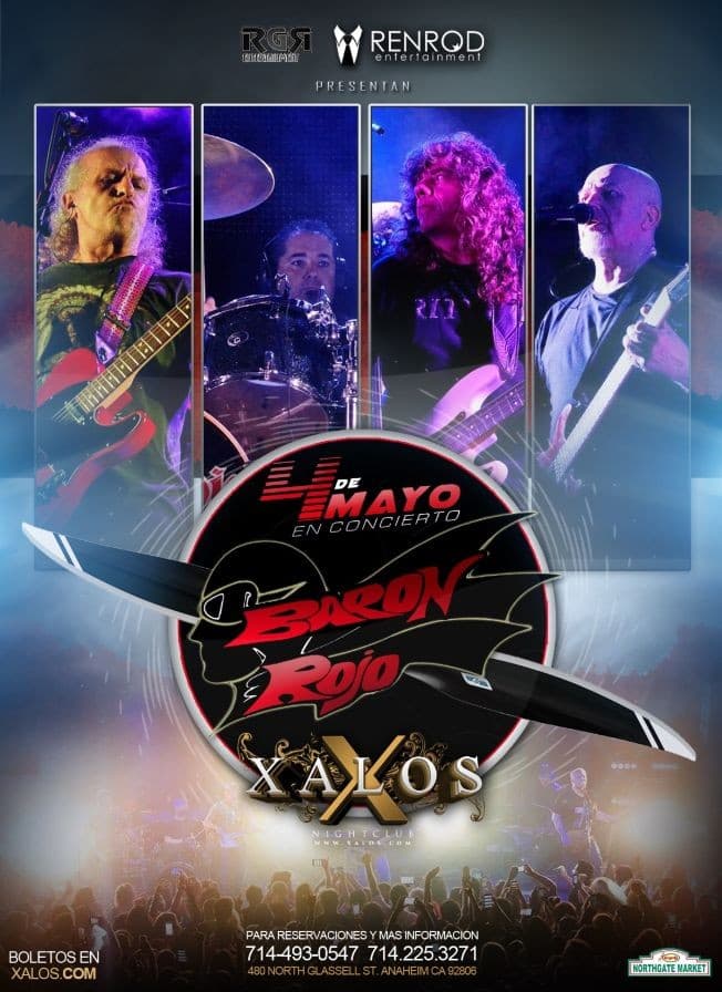 Event - Baron Rojo en Anaheim - Anaheim, California - May 4, 2017 | concert tickets