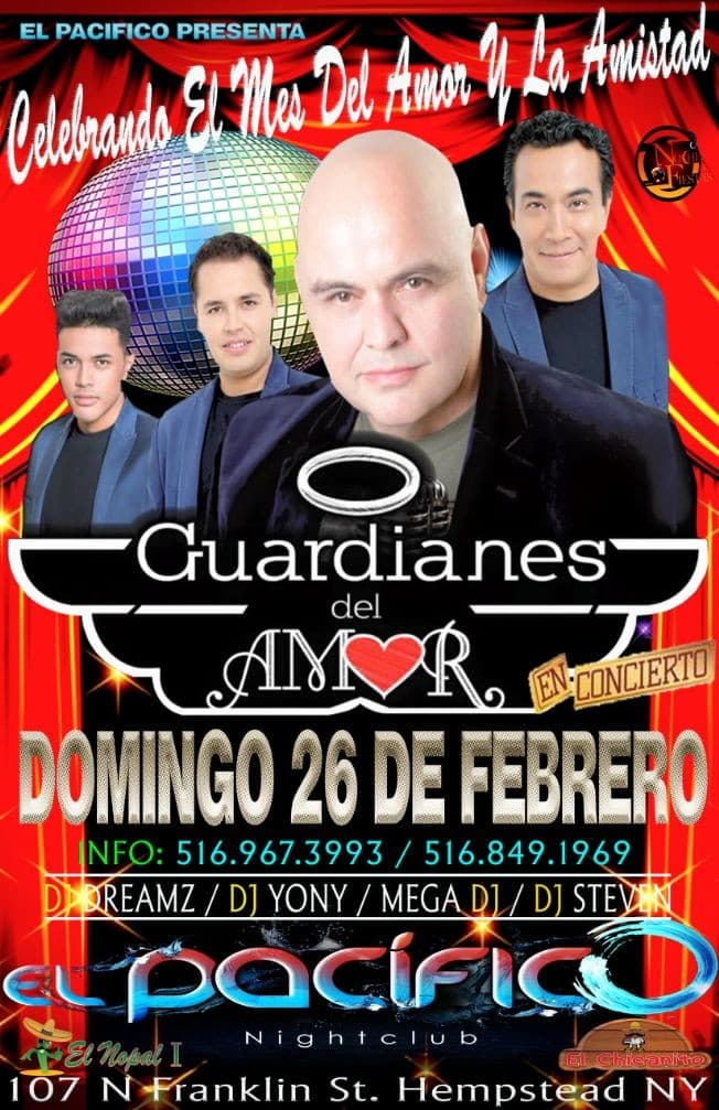 Event - GUARDIANES DEL AMOR EN CONCIERTO CELEBRANDO EL MES DEL AMOR Y LA AMISTAD - Hempstead, New York - February 26, 2017 | concert tickets