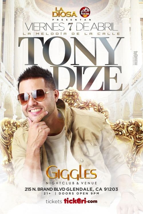 Event - TONY DIZE EN LOS ANGELES - Glendale, California - 7 de abril de 2017 | concert tickets