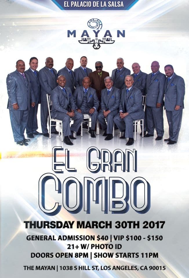 Event - El Gran Combo de Puerto Rico - Los Angeles, California - March 30, 2017 | concert tickets