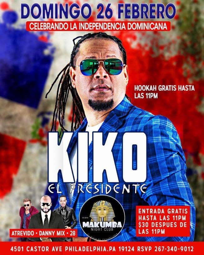 Event - Kiko El Presidente en Philadelphia - Philadelphia, Pennsylvania - February 26, 2017 | concert tickets