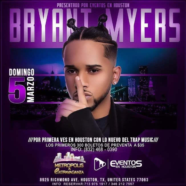 Event - BRYANT MYERS - Houston, Texas - March 5, 2017 | concert tickets