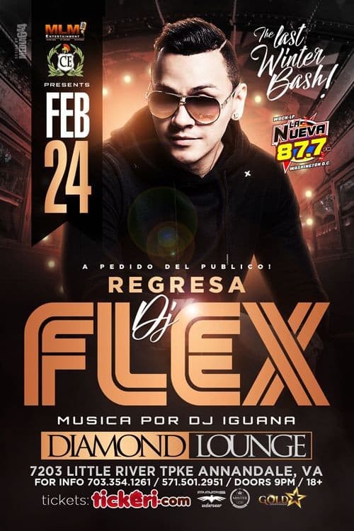 Event - DJ Flex Live - Annandale, Virginia - 24 de febrero de 2017 | concert tickets