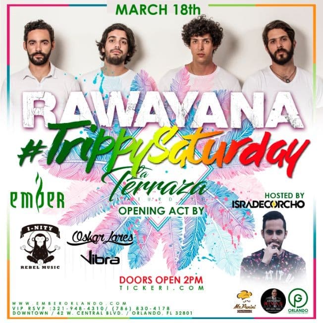 Event - Rawayana Live ''Trippy Saturday Reggae DayFest'' - Orlando, Florida - March 18, 2017 | concert tickets