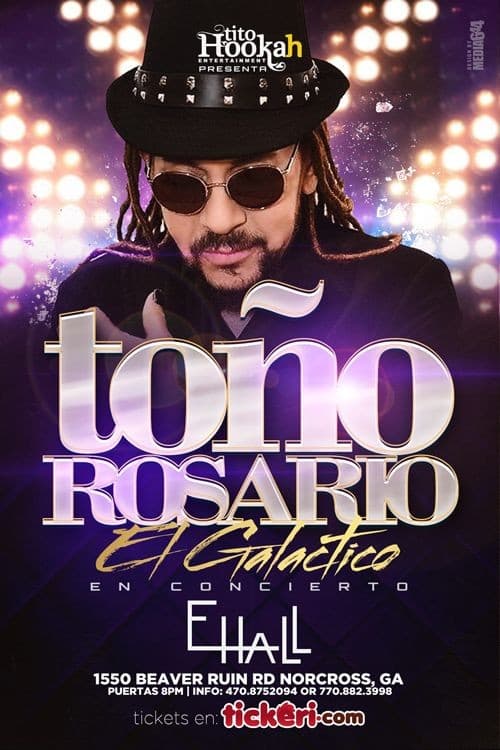 Event - Toño Rosario en concierto CANCELED - Norcross, Georgia - May 13, 2017 | concert tickets