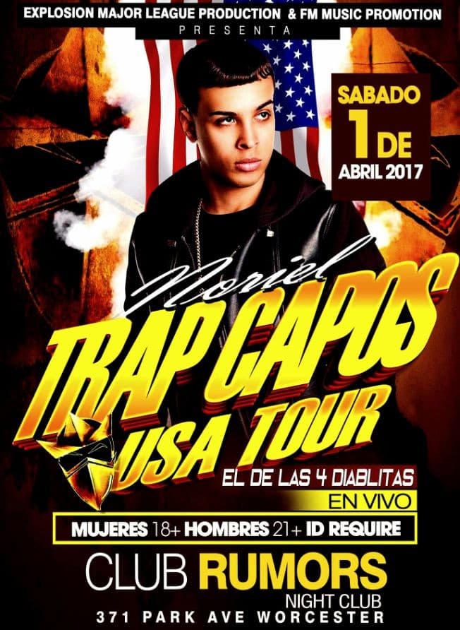 Event - NORIEL TRAP CAPOS USA TOUR - Worcester, Massachusetts - April 1, 2017 | concert tickets