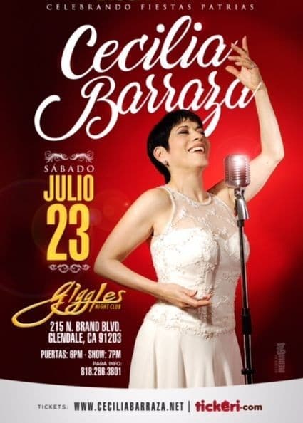 Event - CECILIA BARRAZA EN LOS ANGELES - Glendale, California - July 23, 2016 | concert tickets