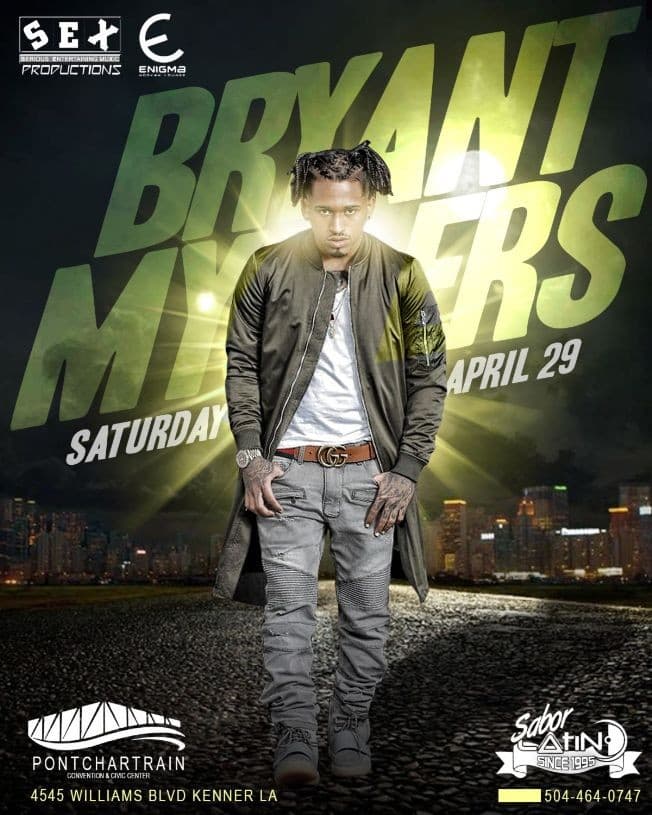 Event - BRYANT MYERS WORLD TOUR - Kenner, Louisiana - April 29, 2017 | concert tickets