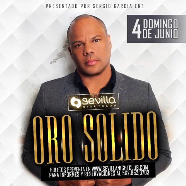 Event - Oro Solido en Long Beach CANCELADO - Long Beach, California - June 4, 2017 | concert tickets