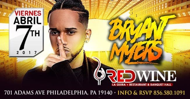 Event - Bryant Myers in Philadelphia,PA - Philadelphia, Pennsylvania - April 7, 2017 | concert tickets