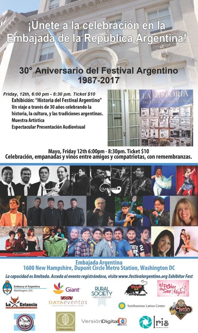 Event - Exhibition: Festival Argentino "Our History" - Washington, District Of Columbia - May 12, 2017 | concert tickets