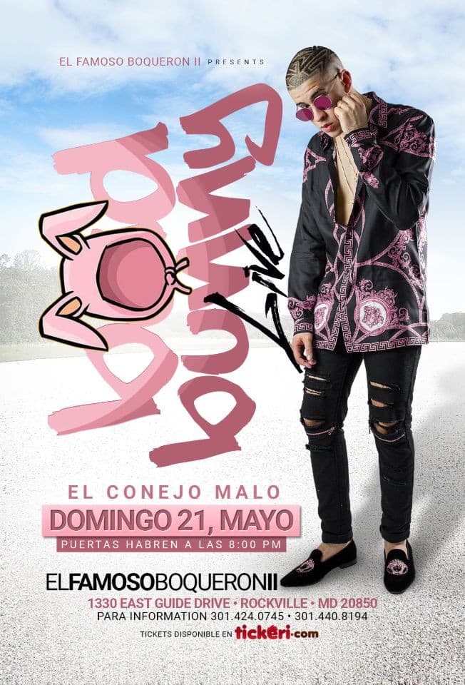 Event - Bad Bunny in Rockville MD POSTPONED - Rockville, Maryland - May 21, 2017 | concert tickets