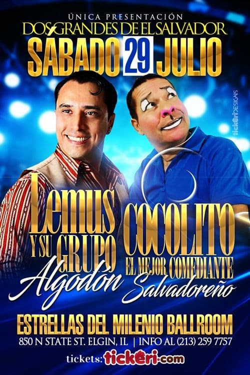 Event - Lemus y su Grupo Algodon y Cocolito en Elgin, IL - Elgin, Illinois - July 29, 2017 | concert tickets