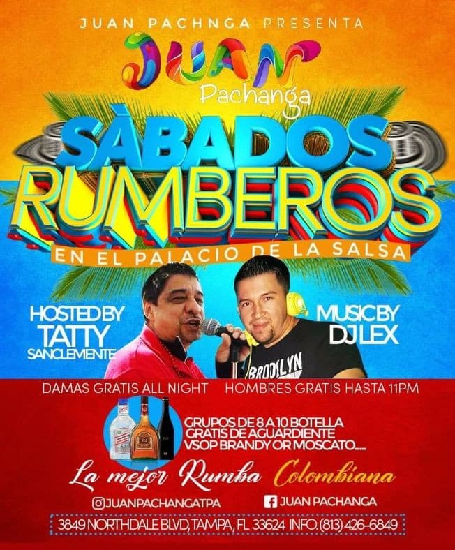 Event - Sabados Rumberos en Juan Pachanga "EL PALACIO DE LA SALSA" - Tampa, Florida - May 13, 2017 | concert tickets