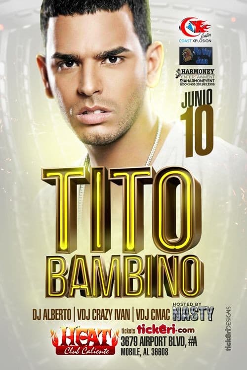 Event - Tito El Bambino El Patron - Mobile, Alabama - June 10, 2017 | concert tickets