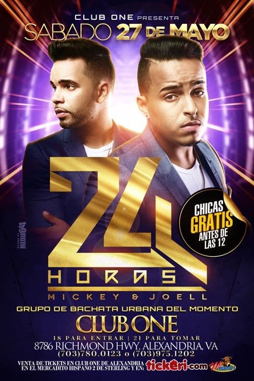 Event - Grupo 24 Horas en Alexandria,VA - Alexandria, Virginia - 27 de mayo de 2017 | concert tickets