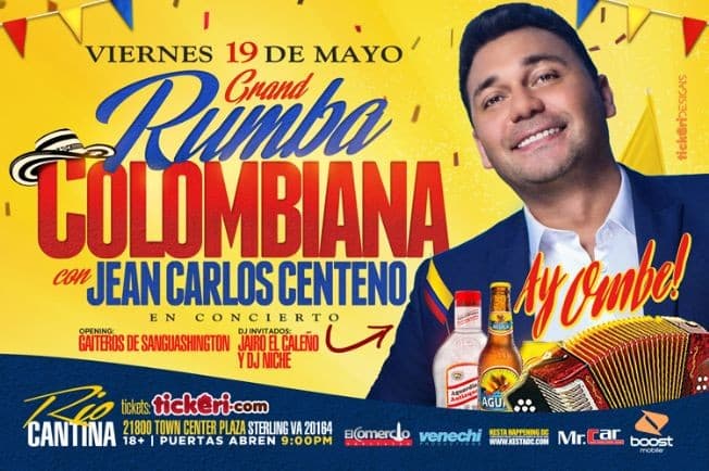 Event - Rumba Colombiana con Jean Carlos Centeno en el DMV - Sterling, Virginia - May 19, 2017 | concert tickets