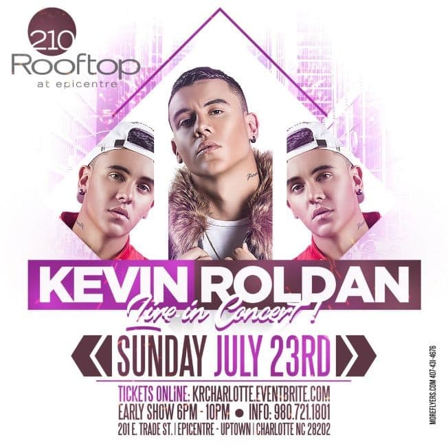 Event - Kevin Roldan Live in Charlotte,NC CANCELED - Charlotte, North Carolina - July 23, 2017 | concert tickets