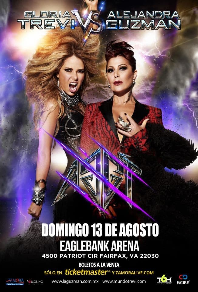 Event - Gloria Trevi vs. Alejandra Guzman en Fairfax VA - Fairfax, Virginia - August 13, 2017 | concert tickets