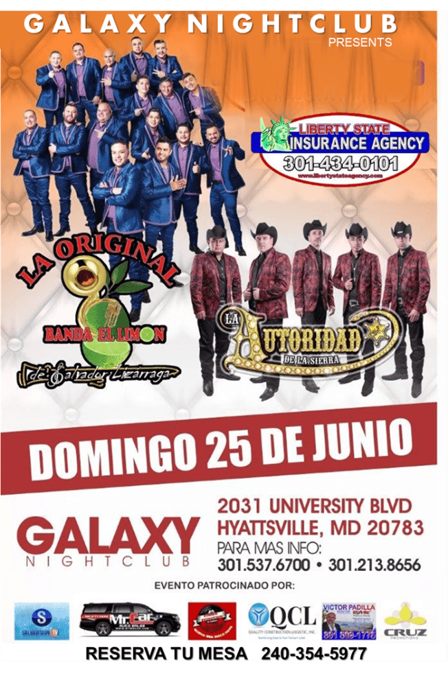 Event - La Original Banda de Limon & La Autoridad en Hyattsville,MD - Adelphi, Maryland - June 25, 2017 | concert tickets