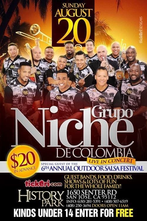 Event - Grupo Niche en Concierto - San Jose, California - August 20, 2017 | concert tickets