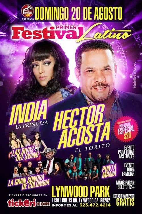 Event - Festival Latino de Los Angeles - Lynwood, California - August 20, 2017 | concert tickets