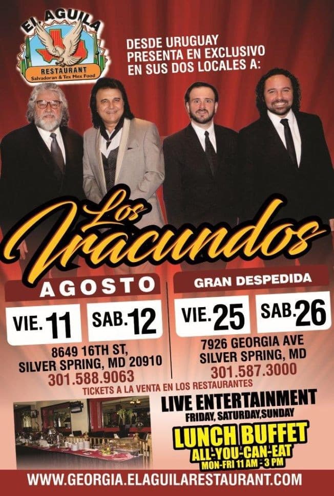 Event - Los Iracundos en Silver Spring,MD - Silver Spring, Maryland - 25 de agosto de 2017 | concert tickets