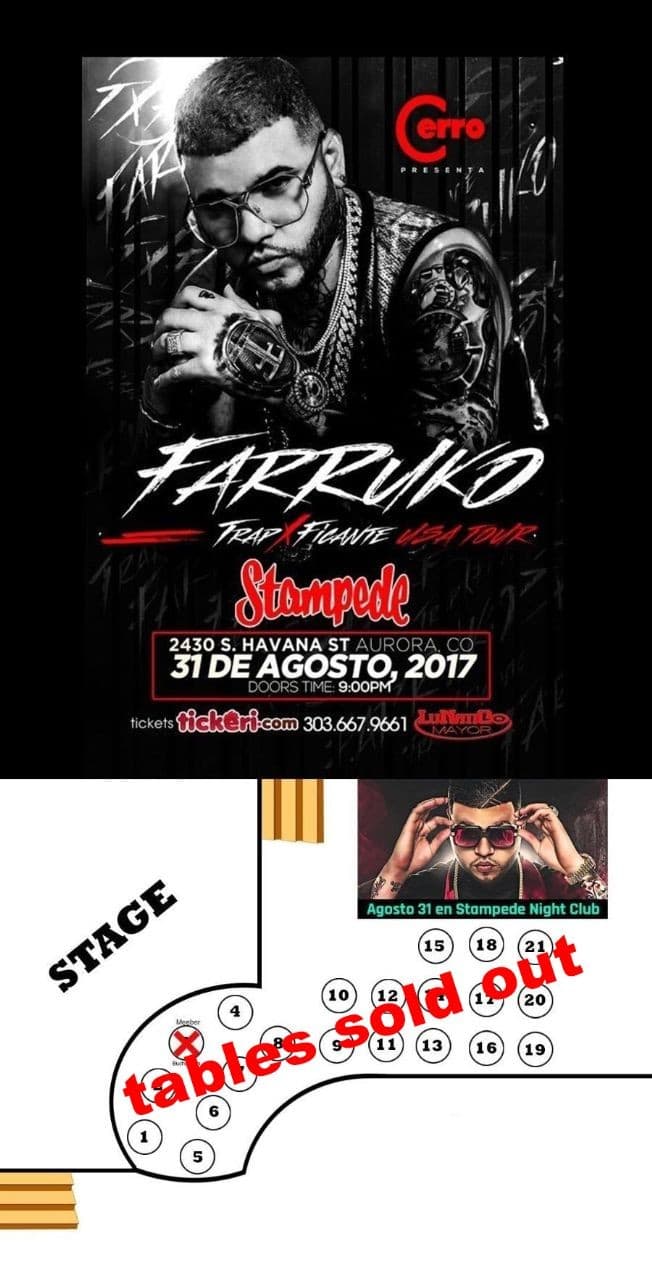 Event - Farruko en Stampede de Aurora, CO - Aurora, Colorado - August 31, 2017 | concert tickets