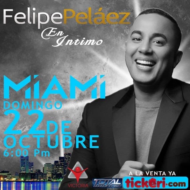 Event - Felipe Pelaez en Miami FL - Miami, Florida - October 22, 2017 | concert tickets