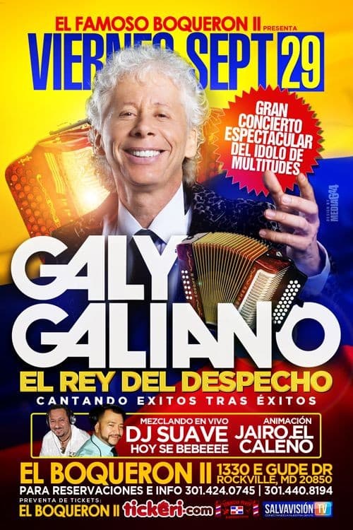 Event - Galy Galiano en Rockville MD - Rockville, Maryland - September 29, 2017 | concert tickets