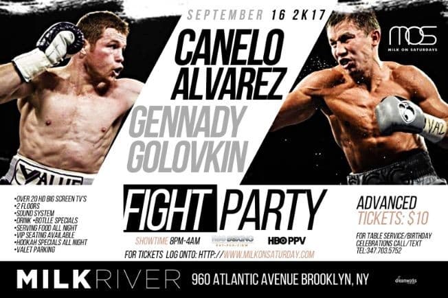 Event - Canelo Vs Triple G Fight Night At Milk River - Brooklyn, New York - September 16, 2017 | concert tickets