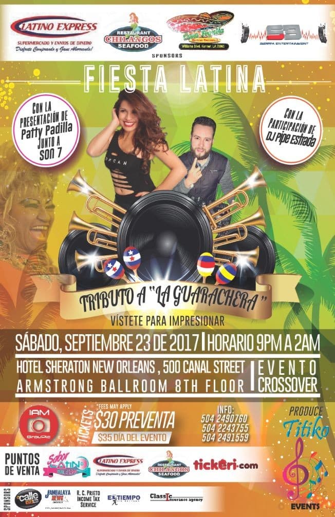 Event - Fiesta Latina, Tributo a la Guarachera! - New Orleans, Louisiana - September 23, 2017 | concert tickets