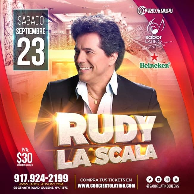 Event - RUDY LA SCALA EN CONCIERTO - Queens, New York - September 23, 2017 | concert tickets