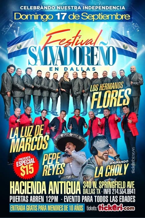 Event - Festival Salvadoreño en Dallas - Dallas, Texas - September 17, 2017 | concert tickets