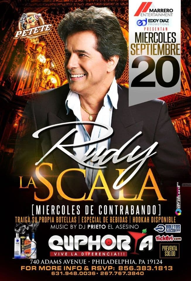 Event - Rudy La Scala en Philadelphia PA - Philadelphia, Pennsylvania - September 20, 2017 | concert tickets