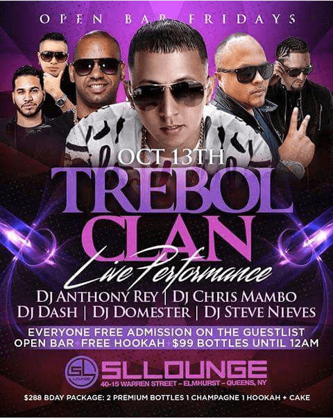 Event - Trebol Clan Live At SL Lounge - Queens, New York - 13 de octubre de 2017 | concert tickets