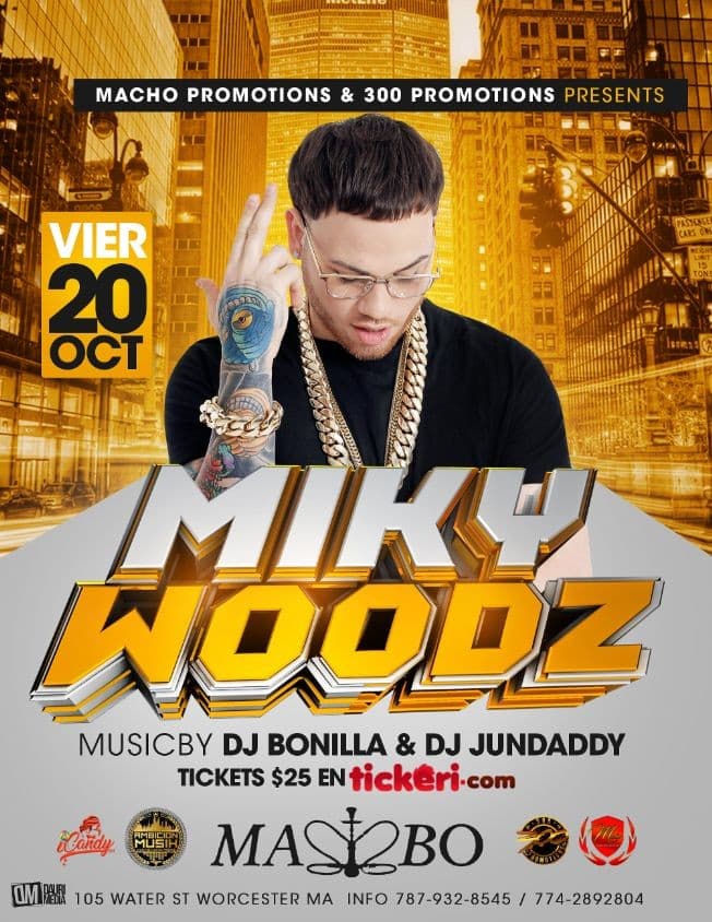 Event - Miky woodz - Worcester, Massachusetts - October 20, 2017 | concert tickets